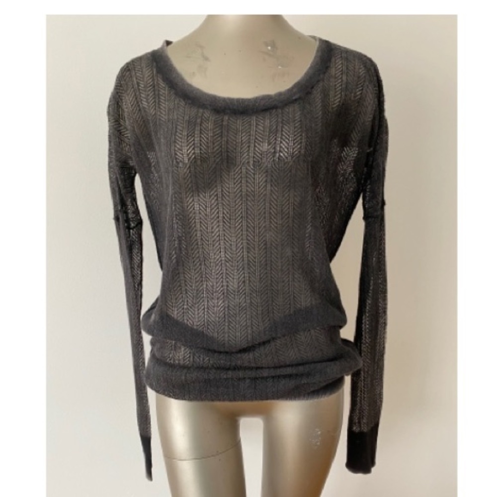 AllSaints mesh knit sweater